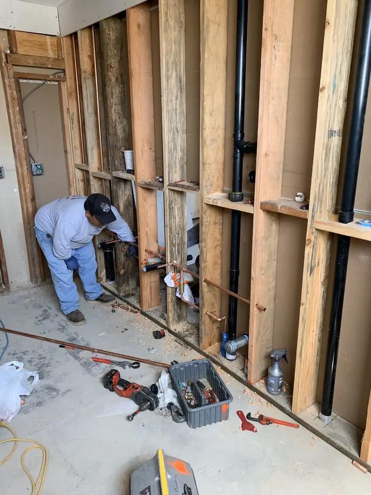 Commercial rough-in plumbing for Water Heater Replacement in Rossmoyne
